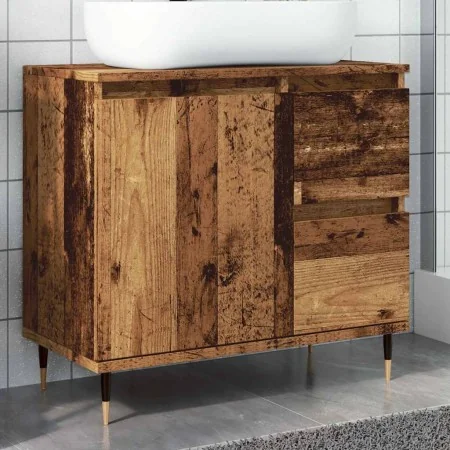 Armario de baño madera de ingeniería envejecida 65x33x60 cm de , Tocadores de baño - Ref: Foro24-857223, Precio: 76,13 €, Des...