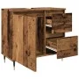 Armario de baño madera de ingeniería envejecida 65x33x60 cm de , Tocadores de baño - Ref: Foro24-857223, Precio: 76,13 €, Des...