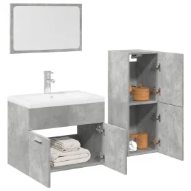 Set muebles de baño 2 piezas madera contrachapada gris hormigón von , Badezimmermöbel - Ref: Foro24-3324871, Preis: 95,86 €, ...