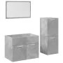 Set muebles de baño 2 piezas madera contrachapada gris hormigón de , Muebles de baño - Ref: Foro24-3324871, Precio: 95,83 €, ...