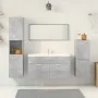 Set muebles de baño 5 piezas madera ingeniería gris hormigón by , Bathroom furniture - Ref: Foro24-3324878, Price: 322,17 €, ...