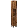 Armario de baño madera de ingeniería envejecida 30x30x190 cm de , Tocadores de baño - Ref: Foro24-857202, Precio: 102,03 €, D...