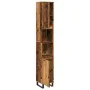 Armario de baño madera de ingeniería envejecida 30x30x190 cm de , Tocadores de baño - Ref: Foro24-857202, Precio: 102,03 €, D...