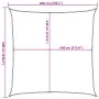 Toldo de vela cuadrado HDPE naranja 160 g/m² 6x6 m von , Sonnenschirme - Ref: Foro24-311664, Preis: 67,94 €, Rabatt: %