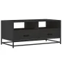 Mesa de centro madera de ingeniería y metal negro 100x50x45 cm by , Coffee table - Ref: Foro24-848784, Price: 100,58 €, Disco...