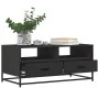 Mesa de centro madera de ingeniería y metal negro 100x50x45 cm by , Coffee table - Ref: Foro24-848784, Price: 100,58 €, Disco...