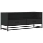 Mueble de TV madera de ingeniería y metal negro 100x34,5x40 cm von , TV-Möbel - Ref: Foro24-848814, Preis: 91,73 €, Rabatt: %