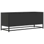 Mueble de TV madera de ingeniería y metal negro 100x34,5x40 cm von , TV-Möbel - Ref: Foro24-848814, Preis: 91,73 €, Rabatt: %