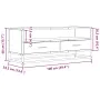 Mueble de TV madera de ingeniería y metal negro 100x34,5x40 cm von , TV-Möbel - Ref: Foro24-848814, Preis: 91,73 €, Rabatt: %