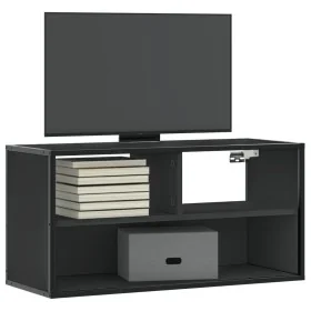 Mueble de TV metal y madera de ingeniería negro 80x31x39,5 cm von , TV-Möbel - Ref: Foro24-848924, Preis: 38,77 €, Rabatt: %