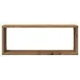 Estantes cubo de pared 2 uds madera roble artisan 60x15x23 cm by , Shelves and shelves - Ref: Foro24-856589, Price: 33,78 €, ...