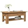 Mesa de centro madera ingeniería roble artesanal 102x55x42cm by , Coffee table - Ref: Foro24-856797, Price: 77,48 €, Discount: %