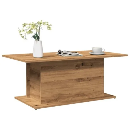 Mesa de centro madera ingeniería roble artisan 102x55,5x40 cm by , Coffee table - Ref: Foro24-856807, Price: 63,72 €, Discoun...