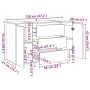Aparador de madera de ingeniería roble artisan 120x41x75 cm de , Aparadores - Ref: Foro24-856795, Precio: 193,88 €, Descuento: %