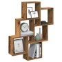 Estante cubo de pared madera ingeniería envejecida 78x15x93 cm by , Shelves and shelves - Ref: Foro24-856594, Price: 42,79 €,...