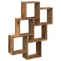 Estante cubo de pared madera ingeniería envejecida 78x15x93 cm by , Shelves and shelves - Ref: Foro24-856594, Price: 42,79 €,...