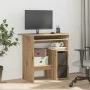 Escritorio de madera de ingeniería roble artisan 80x45x74 cm von , Schreibtische - Ref: Foro24-855995, Preis: 74,57 €, Rabatt: %