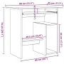Escritorio de madera de ingeniería roble artisan 80x45x74 cm von , Schreibtische - Ref: Foro24-855995, Preis: 74,57 €, Rabatt: %