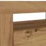 Mueble de TV luces LED madera roble artisan 120x35x40 cm de , Muebles TV - Ref: Foro24-856320, Precio: 101,95 €, Descuento: %