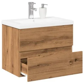 Mueble con lavabo integrado roble artisan by , bathroom vanities - Ref: Foro24-3328922, Price: 168,95 €, Discount: %