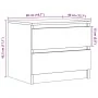 Mesitas de noche 2 uds madera ingeniería roble 50x40x43.5 cm von , Nachttische - Ref: Foro24-856521, Preis: 94,78 €, Rabatt: %