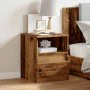 Mesita de noche madera de ingeniería envejecida 40x40x50 cm by , Nightstands - Ref: Foro24-856498, Price: 44,19 €, Discount: %