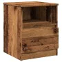 Mesita de noche madera de ingeniería envejecida 40x40x50 cm by , Nightstands - Ref: Foro24-856498, Price: 44,19 €, Discount: %
