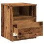 Mesita de noche madera de ingeniería envejecida 40x40x50 cm by , Nightstands - Ref: Foro24-856498, Price: 44,19 €, Discount: %