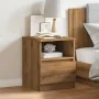 Mesita de noche madera de ingeniería roble artisan 40x40x50 cm de , Mesitas de noche - Ref: Foro24-856500, Precio: 45,68 €, D...