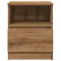 Mesita de noche madera de ingeniería roble artisan 40x40x50 cm de , Mesitas de noche - Ref: Foro24-856500, Precio: 45,68 €, D...