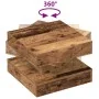 Mesa de centro giratoria 360 grados envejecida 50x50x34,5 cm by , Coffee table - Ref: Foro24-858477, Price: 60,42 €, Discount: %