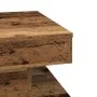 Mesa de centro giratoria 360 grados envejecida 50x50x34,5 cm by , Coffee table - Ref: Foro24-858477, Price: 60,42 €, Discount: %