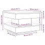 Mesa de centro giratoria 360 grados envejecida 50x50x34,5 cm by , Coffee table - Ref: Foro24-858477, Price: 60,42 €, Discount: %