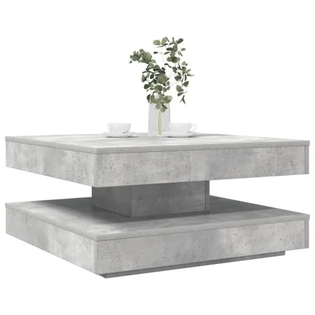 Mesa de centro giratoria 360 grados gris hormigón 70x70x34,5 cm by , Coffee table - Ref: Foro24-858482, Price: 77,13 €, Disco...