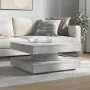 Mesa de centro giratoria 360 grados gris hormigón 70x70x34,5 cm by , Coffee table - Ref: Foro24-858482, Price: 77,13 €, Disco...