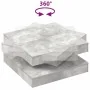 Mesa de centro giratoria 360 grados gris hormigón 70x70x34,5 cm by , Coffee table - Ref: Foro24-858482, Price: 77,13 €, Disco...