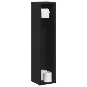 Mueble de baño con portarrollos negro 20,5x20x90 cm von , Badezimmermöbel - Ref: Foro24-858507, Preis: 27,53 €, Rabatt: %