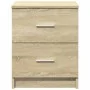 Mesitas de noche 2 uds con 2 cajones roble Sonoma 40x36x50 cm by , Nightstands - Ref: Foro24-858790, Price: 82,63 €, Discount: %