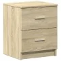 Mesitas de noche 2 uds con 2 cajones roble Sonoma 40x36x50 cm by , Nightstands - Ref: Foro24-858790, Price: 82,63 €, Discount: %