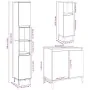 Set muebles de baño 2 piezas madera contrachapada gris hormigón by , Bathroom furniture - Ref: Foro24-3324948, Price: 162,48 ...