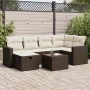 Juego de sofás de jardín 7 piezas con cojines ratán PE marrón von , Gartensets - Ref: Foro24-3325399, Preis: 462,16 €, Rabatt: %