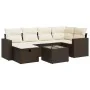 Juego de sofás de jardín 7 piezas con cojines ratán PE marrón von , Gartensets - Ref: Foro24-3325399, Preis: 462,16 €, Rabatt: %
