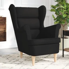 Sillón de tela negro 74x84x100 cm by , Armchairs - Ref: Foro24-4016897, Price: 168,82 €, Discount: %