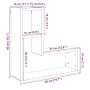 Estantes cubo de pared 2 uds madera envejecida 50x15x50 cm von , Regale und Regale - Ref: Foro24-856604, Preis: 34,81 €, Raba...