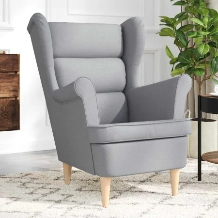 Sillón de tela gris claro 74x84x100 cm by , Armchairs - Ref: Foro24-4016895, Price: 221,37 €, Discount: %