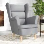 Sillón de tela gris claro 74x84x100 cm by , Armchairs - Ref: Foro24-4016895, Price: 221,37 €, Discount: %