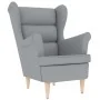 Sillón de tela gris claro 74x84x100 cm by , Armchairs - Ref: Foro24-4016895, Price: 221,37 €, Discount: %
