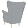Sillón de tela gris claro 74x84x100 cm by , Armchairs - Ref: Foro24-4016895, Price: 221,37 €, Discount: %