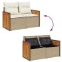 Set de sofás de jardín y cojines 8 piezas ratán sintético beige von , Gartensets - Ref: Foro24-3326048, Preis: 540,42 €, Raba...