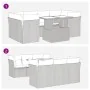 Set de sofás de jardín 7 pzas con cojines ratán sintético negro by , Garden sets - Ref: Foro24-3326106, Price: 515,77 €, Disc...